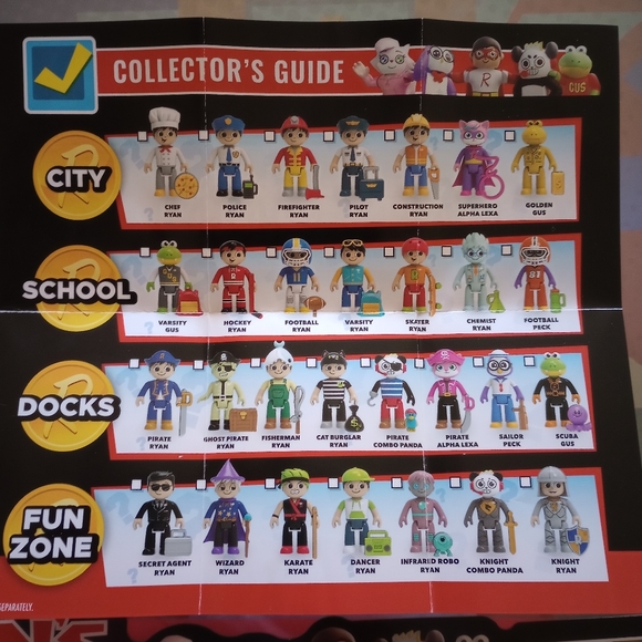 Ryan's World Deluxe Action Figures complete & collector's guide - Picture 7 of 8